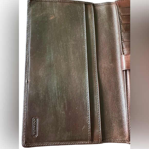 Coach Vintage Kisslock Mahogany Leather Wallet - Picture 9 of 14